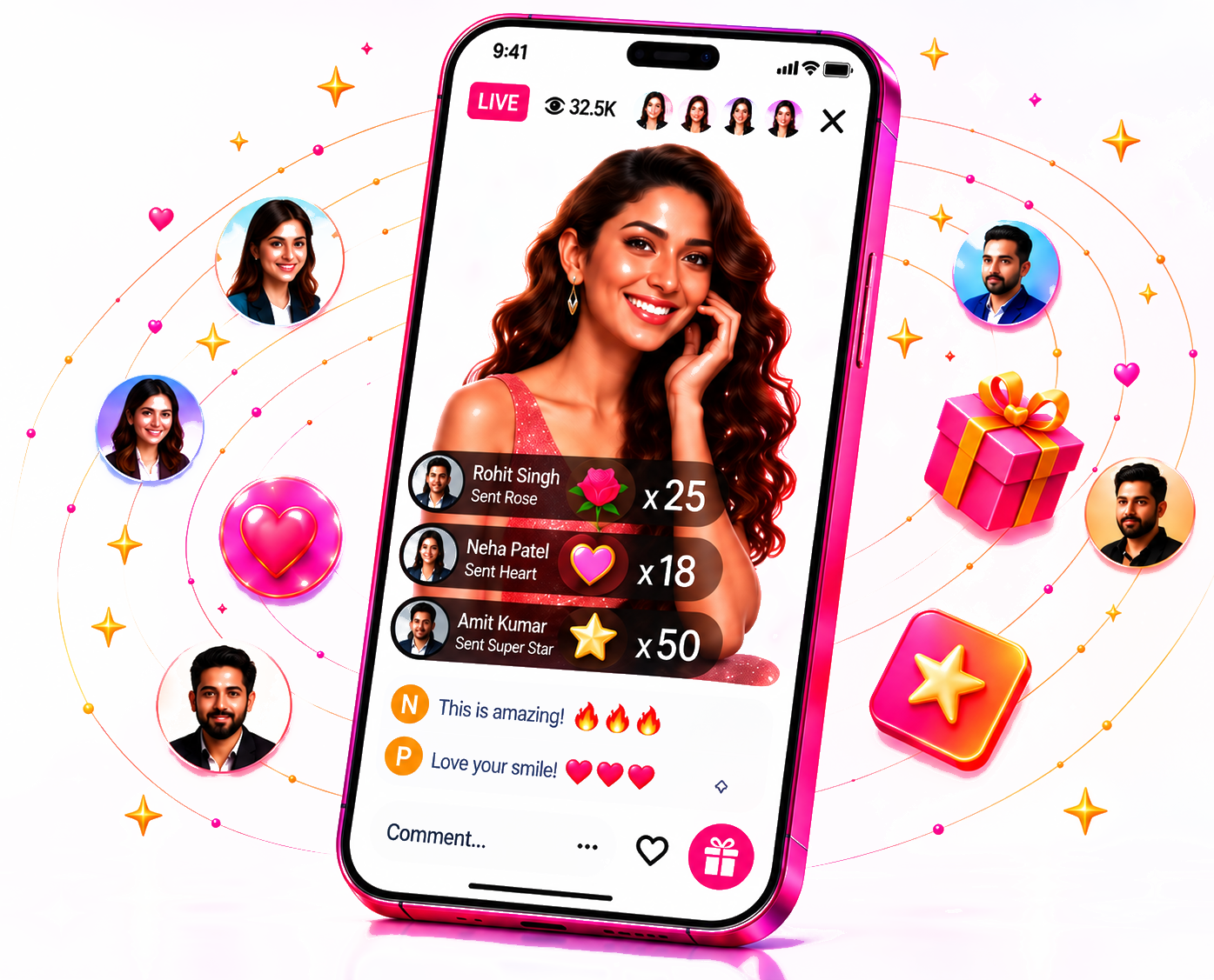 StarMeetz app preview